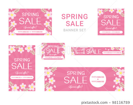 銷售春季銷售橫幅集 98116789