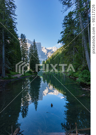 Braies Lake or Pragser Wildsee - Dolomites Trentino-Alto Adige Italy 98117226