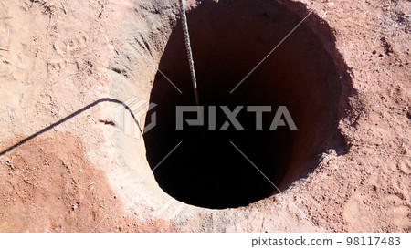 Mining of gems, gold and sapphires. Ilakaka Ihosy District, Ihorombe Region, Madagascar 98117483