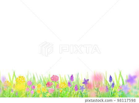 童話花園水彩插圖 童話花園水彩插圖 98117598