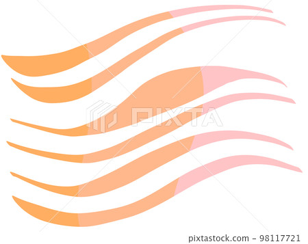 暖橙色波形 98117721