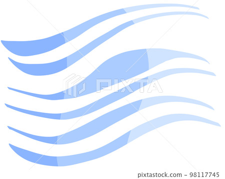 clean blue waveform 98117745