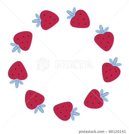 Strawberry circular frame. Berry round rim 98120141