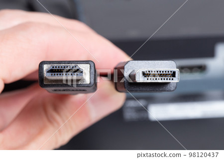 顯示器連接端子（HDMI 和 DisplayPort） 98120437