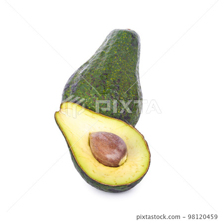 Avocado isolated on a white background Avocado isolated on a white background 98120459
