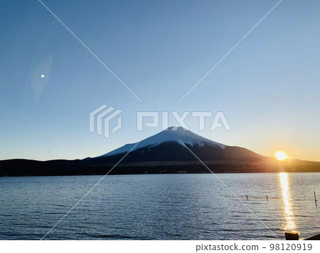 富士和日落 98120919