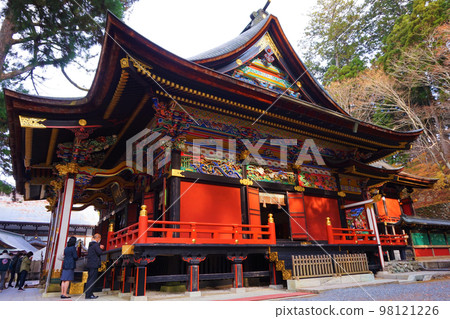 Mitsumine Shrine, Chichibu Sansha, Worship Hall, Lacquered Mitsumine Shrine, Chichibu Sansha, Worship Hall, Lacquered 98121226