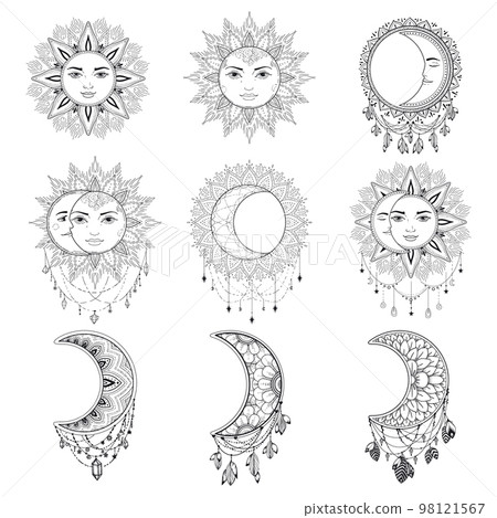 Dream catcher boho vector illustration design. Dream catcher boho vector illustration design. 98121567