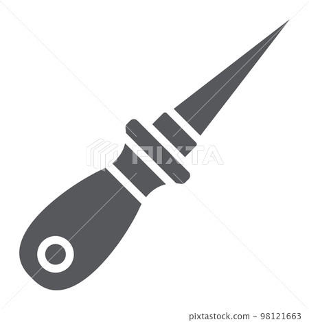 Awl glyph icon, craft and sew, pricker sign, vector graphics, a solid pattern on a white background, eps 10. 98121663