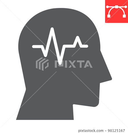 Epilepsy glyph icon, illness and neurology, epilepsy sign vector graphics, editable stroke solid icon, eps 10 Epilepsy glyph icon, illness and neurology, epilepsy sign vector graphics, editable stroke solid icon, eps 10 98125167