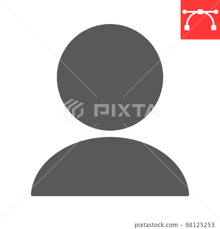 User profile glyph icon, ui and button, account sign vector graphics, editable stroke solid icon, eps 10 User profile glyph icon, ui and button, account sign vector graphics, editable stroke solid icon, eps 10 98125253