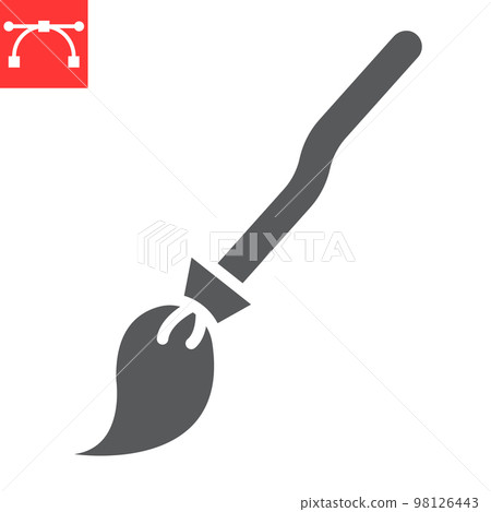 Witch broom glyph icon, halloween and scary, broom sign vector graphics, editable stroke solid icon, eps 10 Witch broom glyph icon, halloween and scary, broom sign vector graphics, editable stroke solid icon, eps 10 98126443