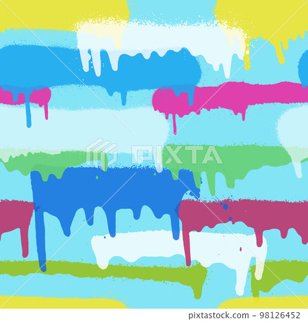 Graffiti spray paint seamless pattern. Vector illustration. Graffiti spray paint seamless pattern. Vector illustration. 98126452