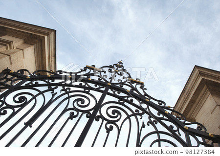 Entrance of a French winery Entrance of a French winery 98127384