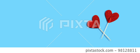 Valentines day or Appreciation theme with heart picks 98128811