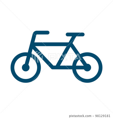 bicycle guide. cycling or parking. vector. 98129181