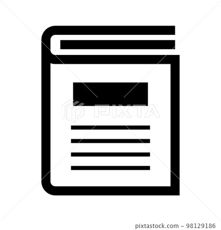 Book or dictionary icon. Encyclopedia. vector. Book or dictionary icon. Encyclopedia. vector. 98129186