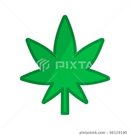 Modern cannabis leaf. Marijuana leaf. vector. 98129190
