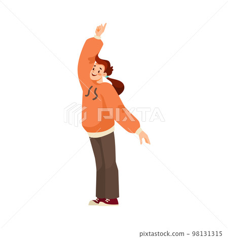 Woman Sport Fan Character Supporting Team Cheering at Stadium Vector Illustration Woman Sport Fan Character Supporting Team Cheering at Stadium Vector Illustration 98131315