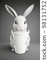 coffee mug mockup with rabbit 98131752