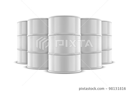 Vector 3d Realistic Five White Barrels, Hazard Liquid. Caution Barrel, Radioactive, Hazardous Chemical Materials, Toxic Pollution, Many Danger Barrels, Stack, Set Closeup Isolated Vector 3d Realistic Five White Barrels, Hazard Liquid. Caution Barrel, Radioactive, Hazardous Chemical Materials, Toxic Pollution, Many Danger Barrels, Stack, Set Closeup Isolated 98131816