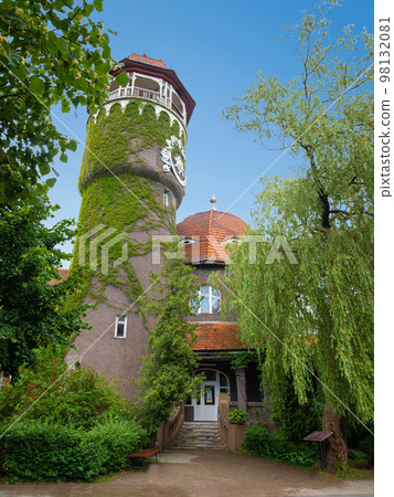 Water tower is Famous landmark of Svetlogorsk, Kaliningrad region 98132081