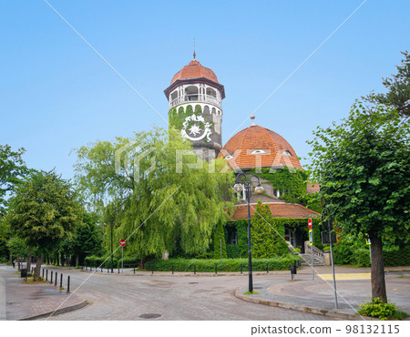 Water tower is Famous landmark of Svetlogorsk, Kaliningrad region 98132115