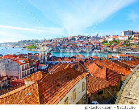 Porto skyline river Gaia Portugal Porto skyline river Gaia Portugal 98133186