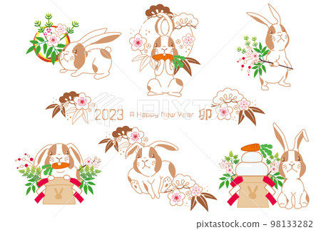 2023生肖兔設計22D 2023生肖兔設計22D 98133282