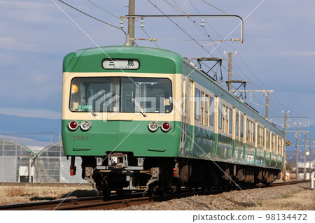 [Izu Hakone Railway] Sunzu Line 3000 Series ~Reproduction painting of railcars~ (Nirayama ~ Baraki) 98134472