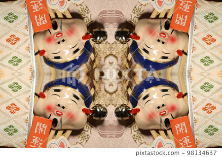 New Year image kaleidoscope 98134637