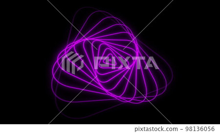 Abstract swirl line geometric art, dynamic futuristic background, modern tunnel with neon glow. Abstract swirl line geometric art, dynamic futuristic background, modern tunnel with neon glow. 98136056