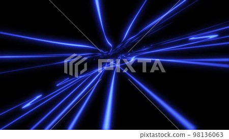 Abstract geometric blue colored lines background neon glow dynamic elements. Abstract geometric blue colored lines background neon glow dynamic elements. 98136063