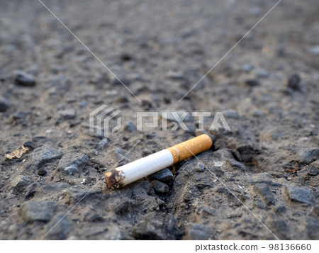 Littering of cigarettes Littering of cigarettes 98136660