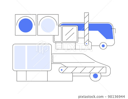 Toll road abstract concept vector illustration. Toll road abstract concept vector illustration. 98136944