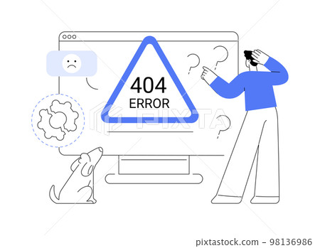 404 error abstract concept vector illustration. 404 error abstract concept vector illustration. 98136986