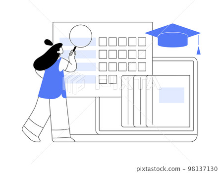 K-12 program abstract concept vector illustration. 98137130