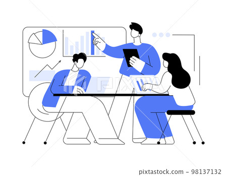 Meeting abstract concept vector illustration. Meeting abstract concept vector illustration. 98137132