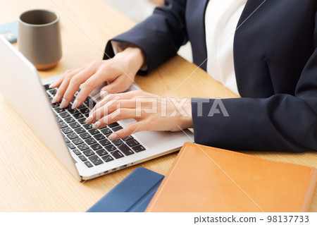 在辦公室工作的婦女 98137733