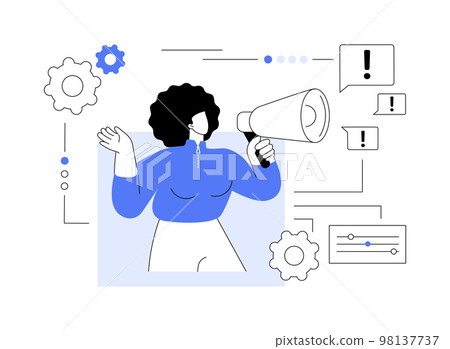 Attention abstract concept vector illustration. Attention abstract concept vector illustration. 98137737