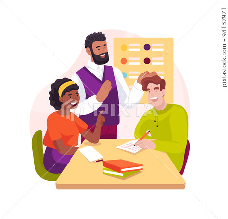 Individualised curriculum isolated cartoon vector illustration. Individualised curriculum isolated cartoon vector illustration. 98137971