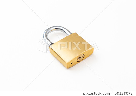 Padlock white background 98138072