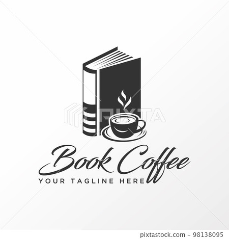 Simple and unique 3D book and coffee cup image graphic icon logo design abstract concept vector stock. Can be used as a symbol related to reading or drink 98138095