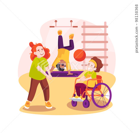 Physical exercise isolated cartoon vector illustration. 98138368