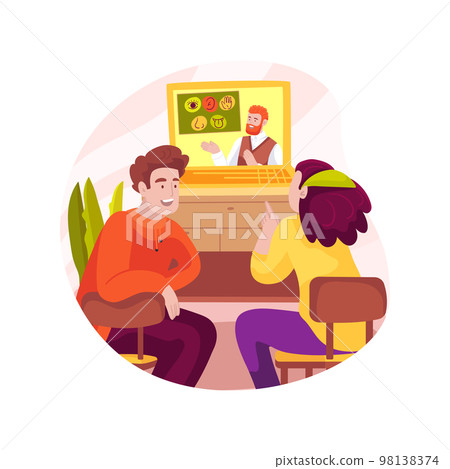 Online tutorial isolated cartoon vector illustration. 98138374
