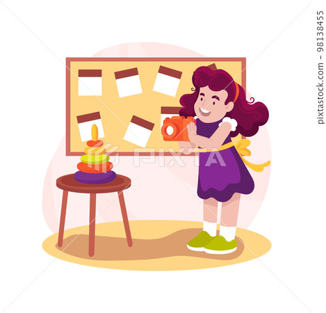 Photography class isolated cartoon vector illustration. 98138455