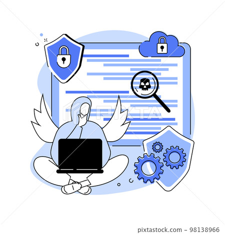 Ethical hacker isolated cartoon vector illustrations. 98138966