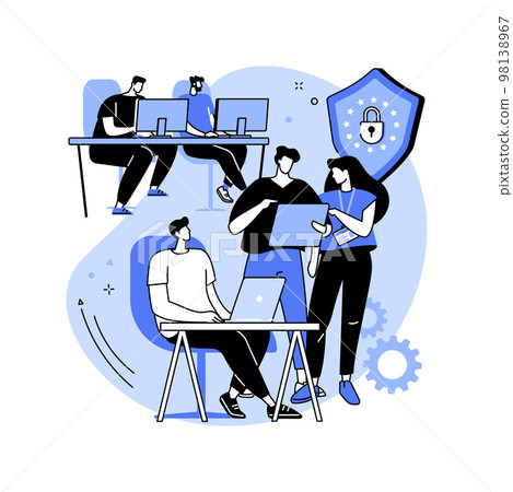 Chief security officer isolated cartoon vector illustrations. Chief security officer isolated cartoon vector illustrations. 98138967