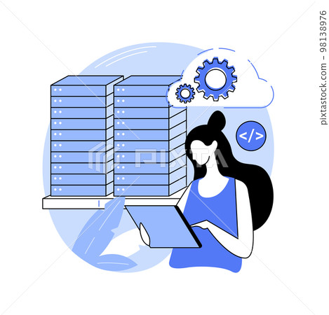 Network system administrator isolated cartoon vector illustrations. Network system administrator isolated cartoon vector illustrations. 98138976