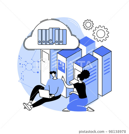 Datacenter manager isolated cartoon vector illustrations. 98138978